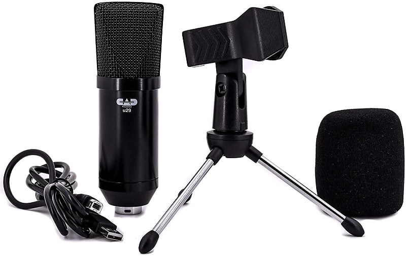 CAD - U29 - USB Large Format Side Address Studio Microphone - Black image 1