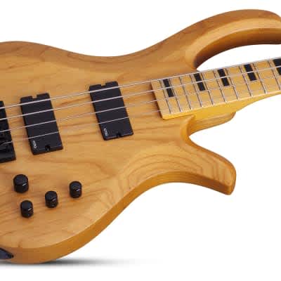 Schecter Riot-4 Session Bass, Aged Natural Satin image 4