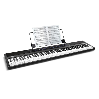 Alesis Concert 88-Key Digital Piano + Numark DJ Headphones + Keyboard Bag + Audio Cable image 2