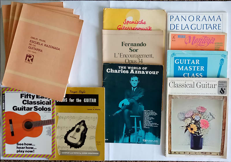 Classical Guitar instruction and songbooks HUGE LOT, 20 Reverb