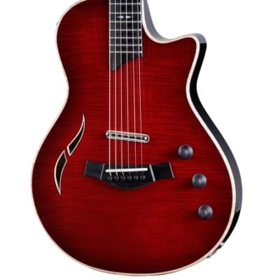 Taylor T5z Pro Hollow-Body Electric-Acoustic Guitar w/ Armrest - Cayenne Red for sale