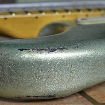 Fender Stratocaster Mid 2000s - Heavy Relic - Green Sparkle image 14