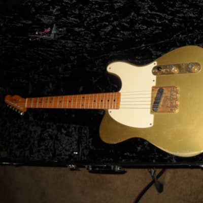 Fender 59 Esquire Relic 2005 Custom Shop Limited 1 of 100 Gold w/gold gear image 2