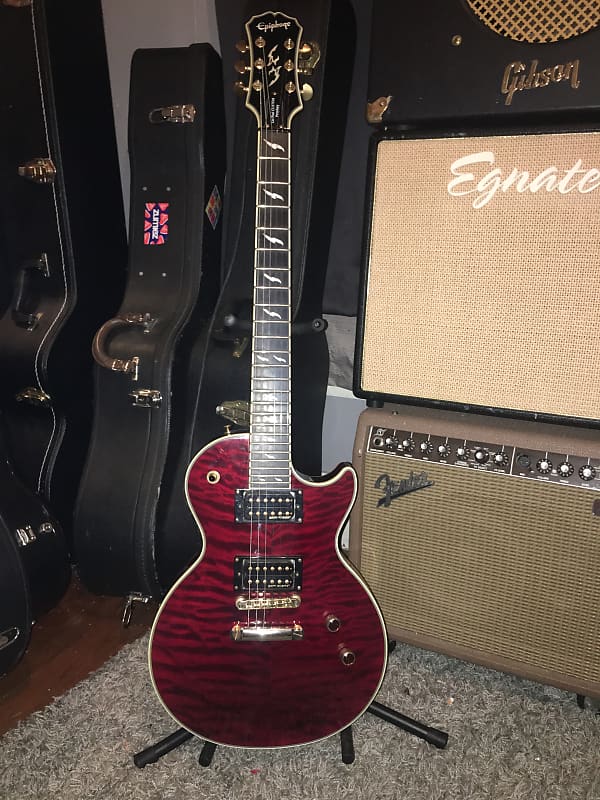 在庫通販Epiphone Les Paul CUSTOM Prophecy Plus エレキギター エピフォン レスポール カスタム プロフェシー プラス USED ◆3104/磐田店 エピフォン