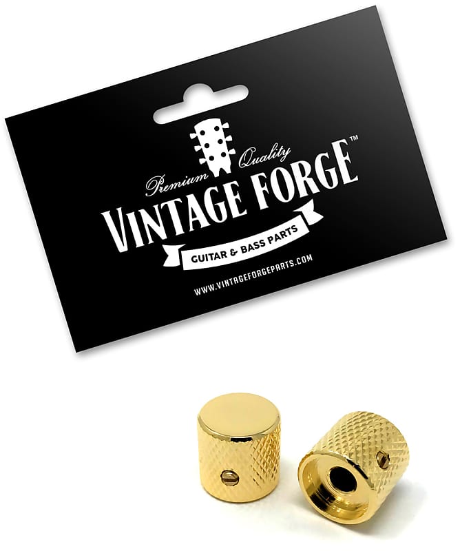 Gold Flat-Top Barrel Knobs for Fender Telecaster Guitar & | Reverb