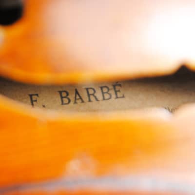 Old beautiful French violin F. Barbe 1886 VIDEO in perfect playing condition image 12