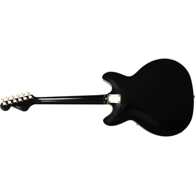 Hagstrom '67 Viking II Hollow-Body Guitar, Resinator Fretboard, Black Gloss image 2