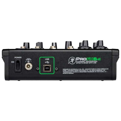 Mackie ProFX6v3 6 Channel Professional Effects Mixer with USB image 3