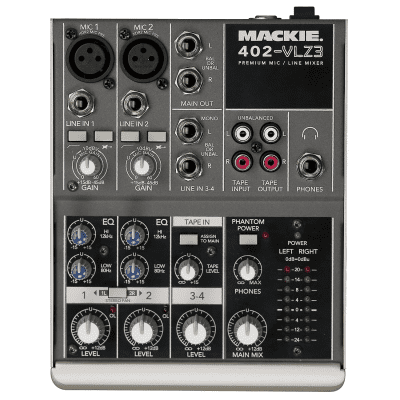Mackie 402VLZ4 4-Channel Mic / Line Mixer | Reverb
