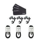 New Sennheiser e604 3-Pack Compact Dynamic Drum Microphone Set- Free XLR's with Our Price & Warranty
