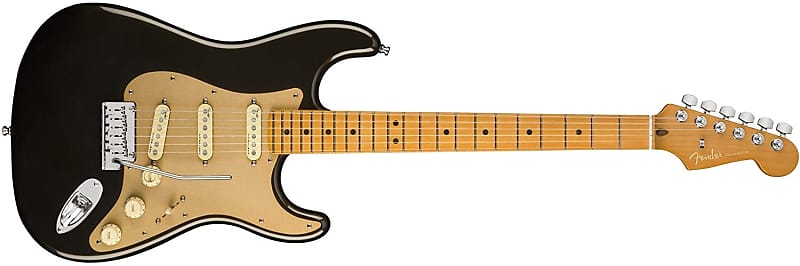 Fender American Ultra Stratocaster®, Maple Fingerboard, Texas Tea W Elite Molded Case image 1