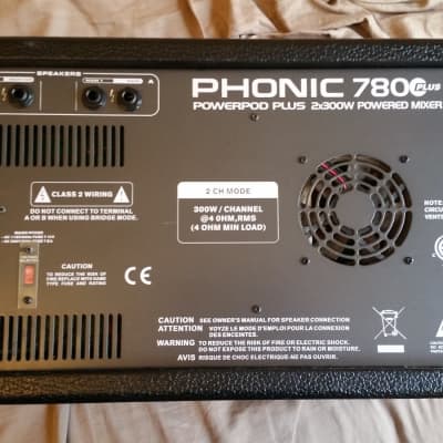 7ch パワードミキサー Phonic powerpod 780 plus Phonic Powerpod 780 Plus Mixer with CBR Speakers PA Package