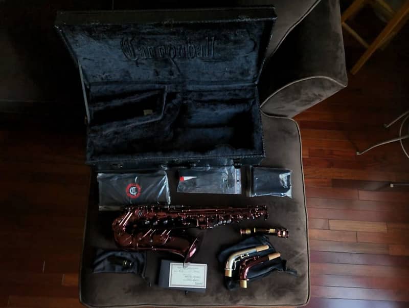 Black Ruby Cannonball Big Bell Alto Sax A5R Reverb