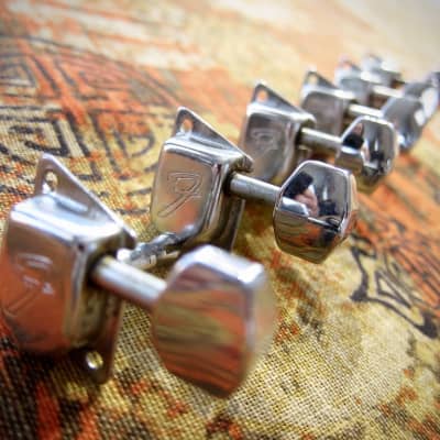 Vintage Fender F-Tuners 6 on a side Guitar Tuning Machines Stratocaster Telecaster Others 1975-1981-Chrome for sale