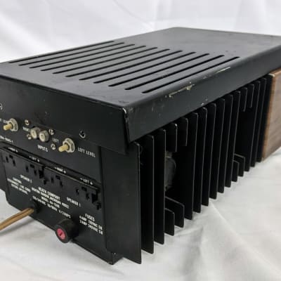 RARE Vintage Heathkit Power Amplifier AA-1506 Black/Woodgrain | Reverb