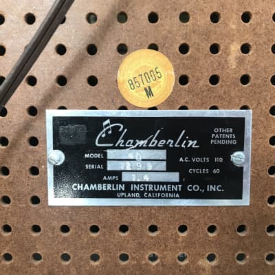 Chamberlin Rhythmate model 40, tape loop drum machine, very rare, one of ~10 made, WORKS image 3