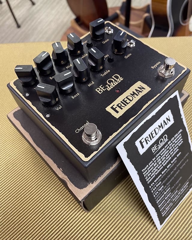 Friedman BE-OD Deluxe Overdrive 2018 - 2019 - Black (Muscle Shoals