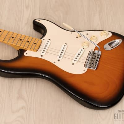 1991 Fender '54 Stratocaster ST54-900 Sunburst Lacquer w/ American Vintage Pickups, Japan MIJ Fujigen ST54-115 image 9
