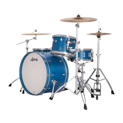 Ludwig Neusonic Pro Beat 3pc Drum Set Satin Royal Blue image 2