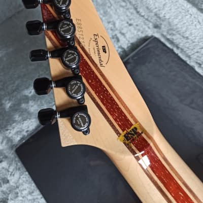 ESP Custom Shop M-II 7 NT Buckeye Burl Experimental Series 7-String Mint image 6