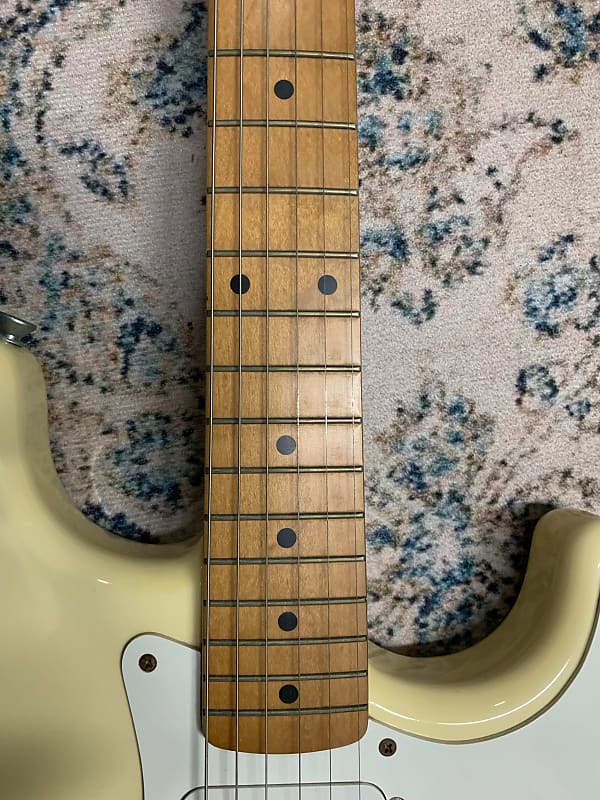 ESP 400 Series Stratocaster Guitar 1980s - Cream | Reverb