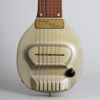 Bronson Singing Electric Lap Steel Electric with Matching Amplifier Guitar, made by National-Dobro Corp. (1935), original black hard shell case. image 3