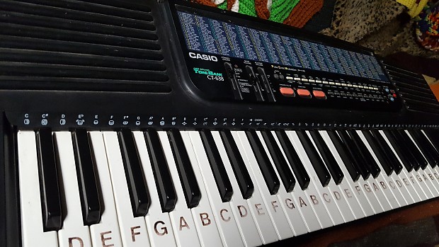 Vintage Casio CT 638 Keyboard Synth 465 Sounds w AC 1 Adapter. Sold As Is Due To Intermittent Power