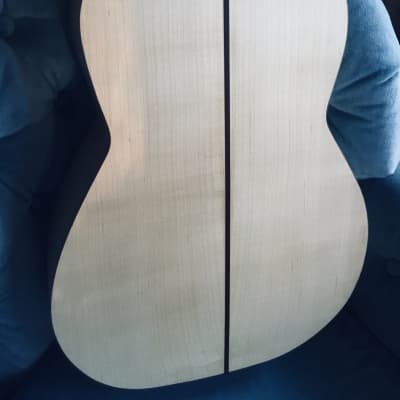 John Hart Model 10 Alaskan Cedar - Birds Eye Maple Classical Guitar with deluxe hardshell case image 5