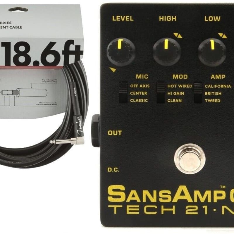 Tech 21 NYC Sansamp GT2 Preamp Stomp Box Record Direct 100% Analog 
