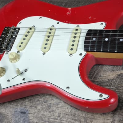 MyDream Stratocaster Custom Built - Light Relic Hot Rod Red Texas Special image 6