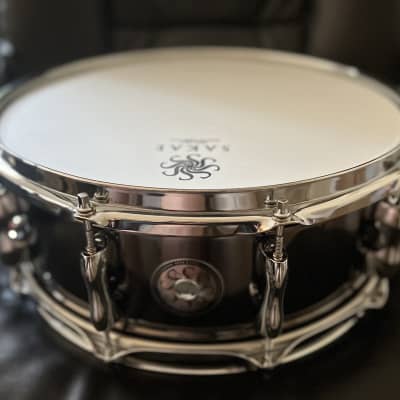 Sakae 14x6.5 Black Nickel over Brass Snare Drum SDM1465BR | Reverb