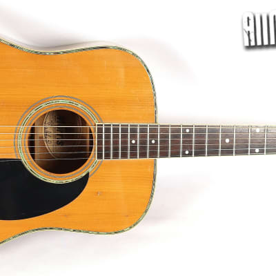 Vintage Morris Japan W-30 Solid Top Rosewood Natural Acoustic Guitar image 2