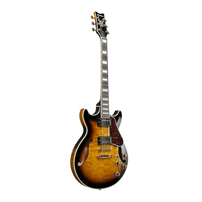 Ibanez AM Artcore Expressionist 6-String Hollow Body Electric Guitar (Antique Yellow Sunburst, Right-Handed) image 1