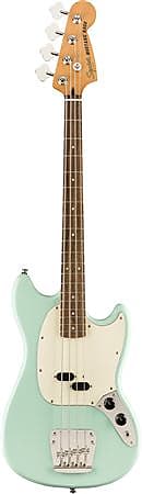 Squier Classic Vibe 60s Mustang Bass Indian Laurel Neck Surf Green image 1