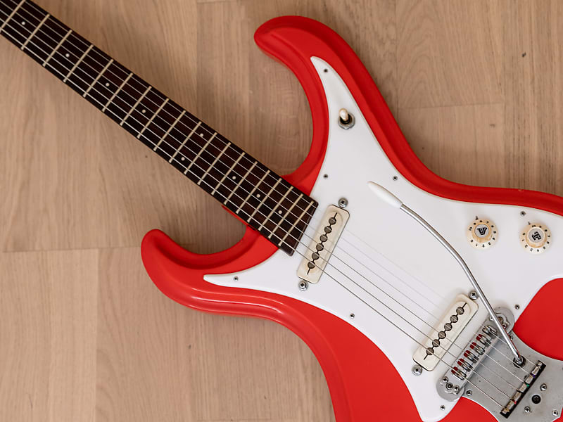 1960s Guyatone LG-150T Vintage Electric Guitar Fiesta Red w