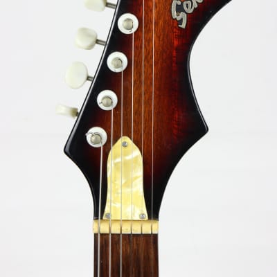 4.6 Pounds! 1960s Sekova Japan Beatles Violin Shaped 6-String Teisco Guitar - Gold Foil Pickup! GREAT PLAYER! image 9