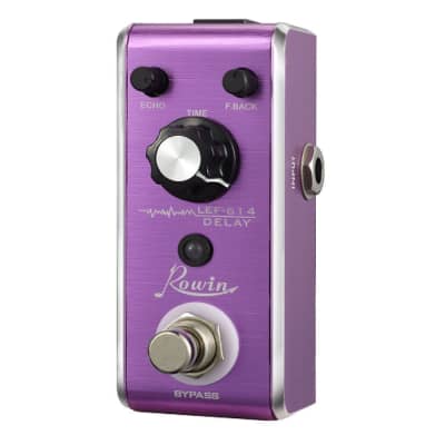 ROWIN LEF-614 Analog Delay Micro Effect Pedal and Hot Box Pink Tuner. image 2