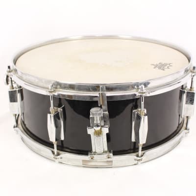 NewSound Snare Drum 8 lug 14" x 5" 1980's Black with Case image 5