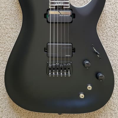 Schecter C-1 HT S SLS Elite Evil Twin Electric Guitar, Satin Black, New Hard Shell Case for sale