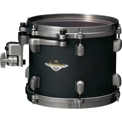 Tama MAT1008U-FBK Starclassic Maple Lacquer Rack Tom 10" x 8" - Flat Black/Smoked Black Nickel HW image 6