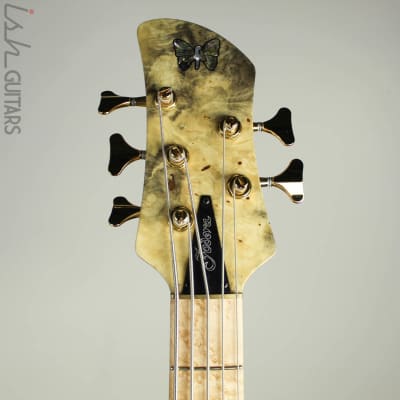 2016 Fodera Emperor Deluxe 5-String Buckeye Burl RARE Bass Tremolo image 7