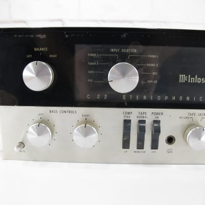 Mcintosh C22 Vintage Mid-Late 60s Stereo Vacuum Tube Preamplifier image 7