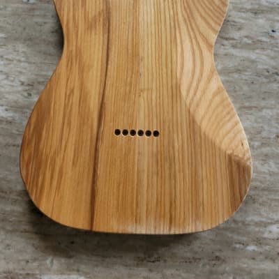 ToneBomb T Style F Hole Light Flame Maple Top & Pine Body 3.55 Lbs 2017 - Non Finished image 5