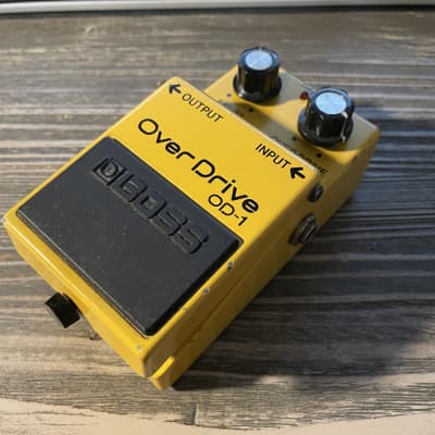 Boss OD-1 Over Drive (Black Label) - 1984 has 4558DD chip Boss OD-1 Over Drive (Black Label) - 1984 has 4558DD chip