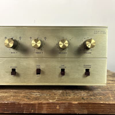 Fisher X-100-3 Integrated Tube Amplifier Early 1960's - Gold image 3
