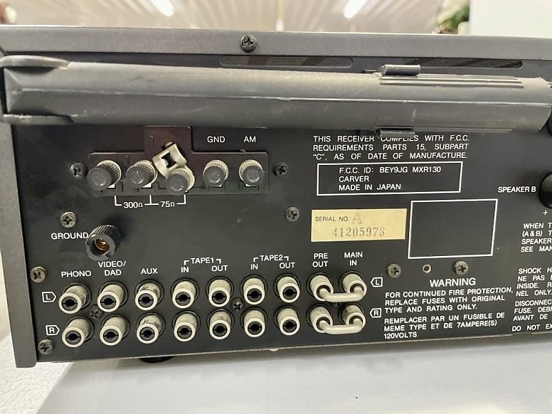 Carver MXR130 Field Power amplifier Reverb