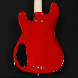 Lakland USA 44-64 P Bass Custom Transparent Red image 5