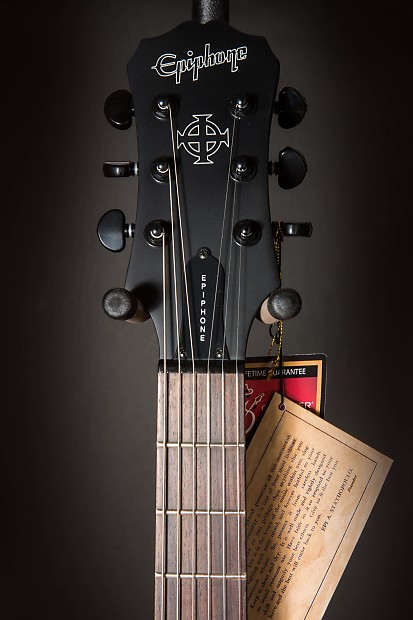 Epiphone ENL1PBBH1 Les Paul Studio Gothic Satin Black | Reverb