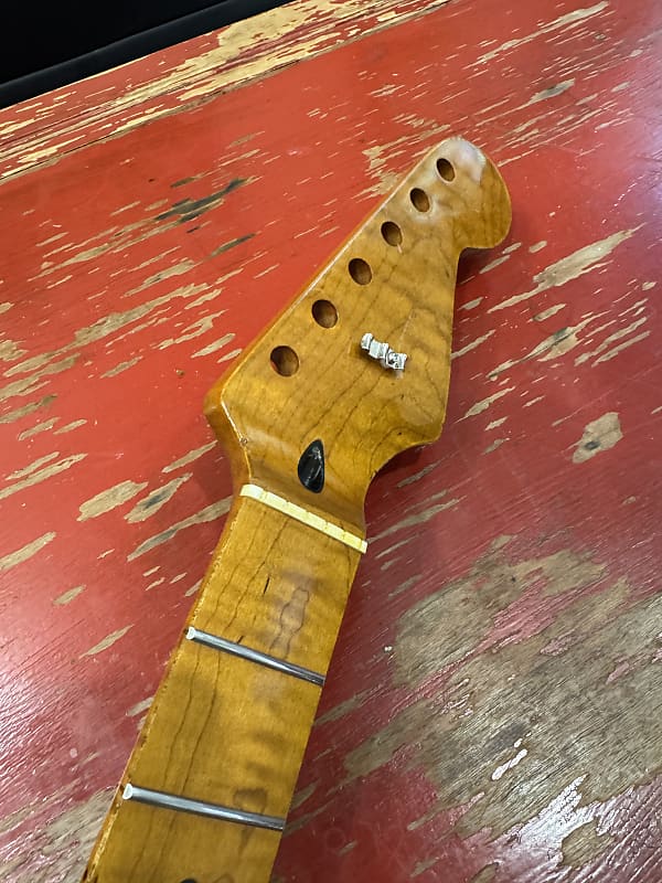 Real Life Relics Nitro Curly Flame Maple Roasted Stratocaster® Style Neck Rosewood 22 Fret image 1