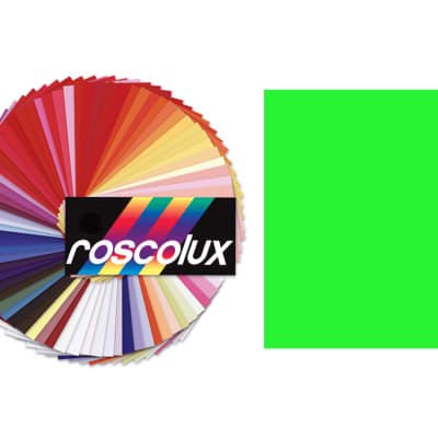 Rosco 389-ROSCO Roscolux Sheet, 20x24, 389 Chroma Green for sale